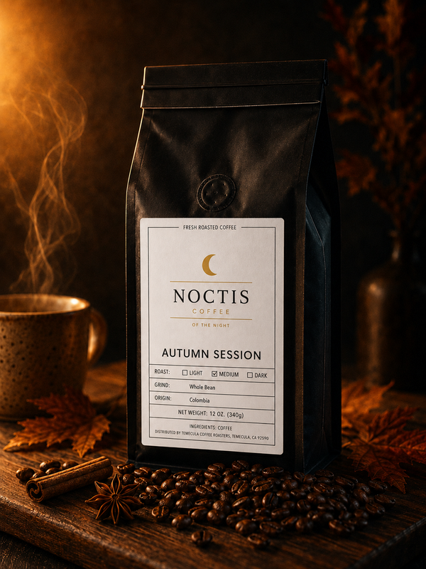 Autumn Session pumpkin spice coffee bag — Noctis Coffee