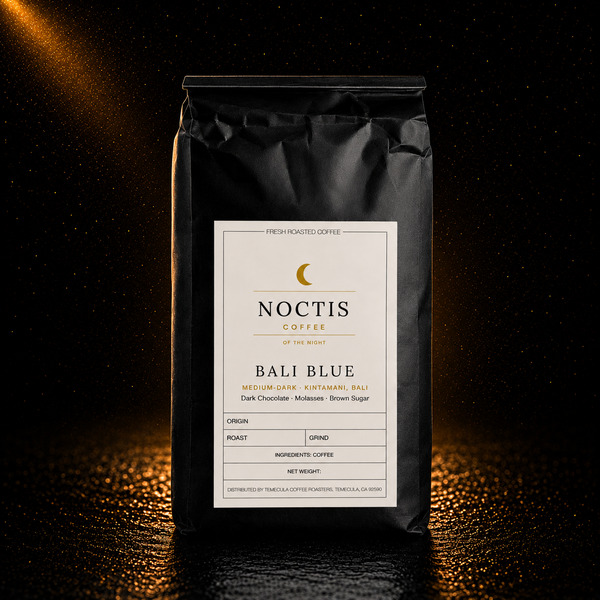 Bali Blue dark roast single-origin coffee bag — Noctis Coffee
