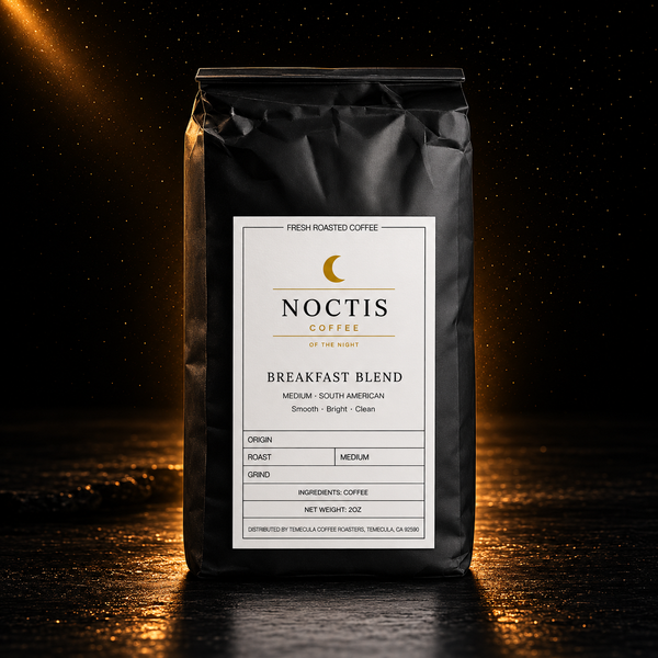 Breakfast Blend smooth medium roast coffee bag — Noctis Coffee