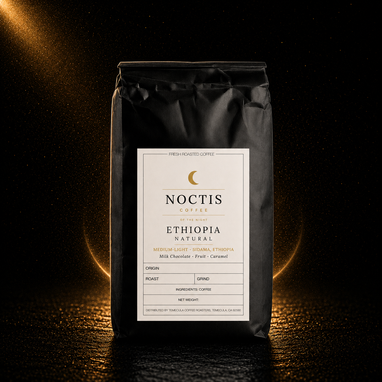 Ethiopia Natural single-origin coffee bag — Noctis Coffee
